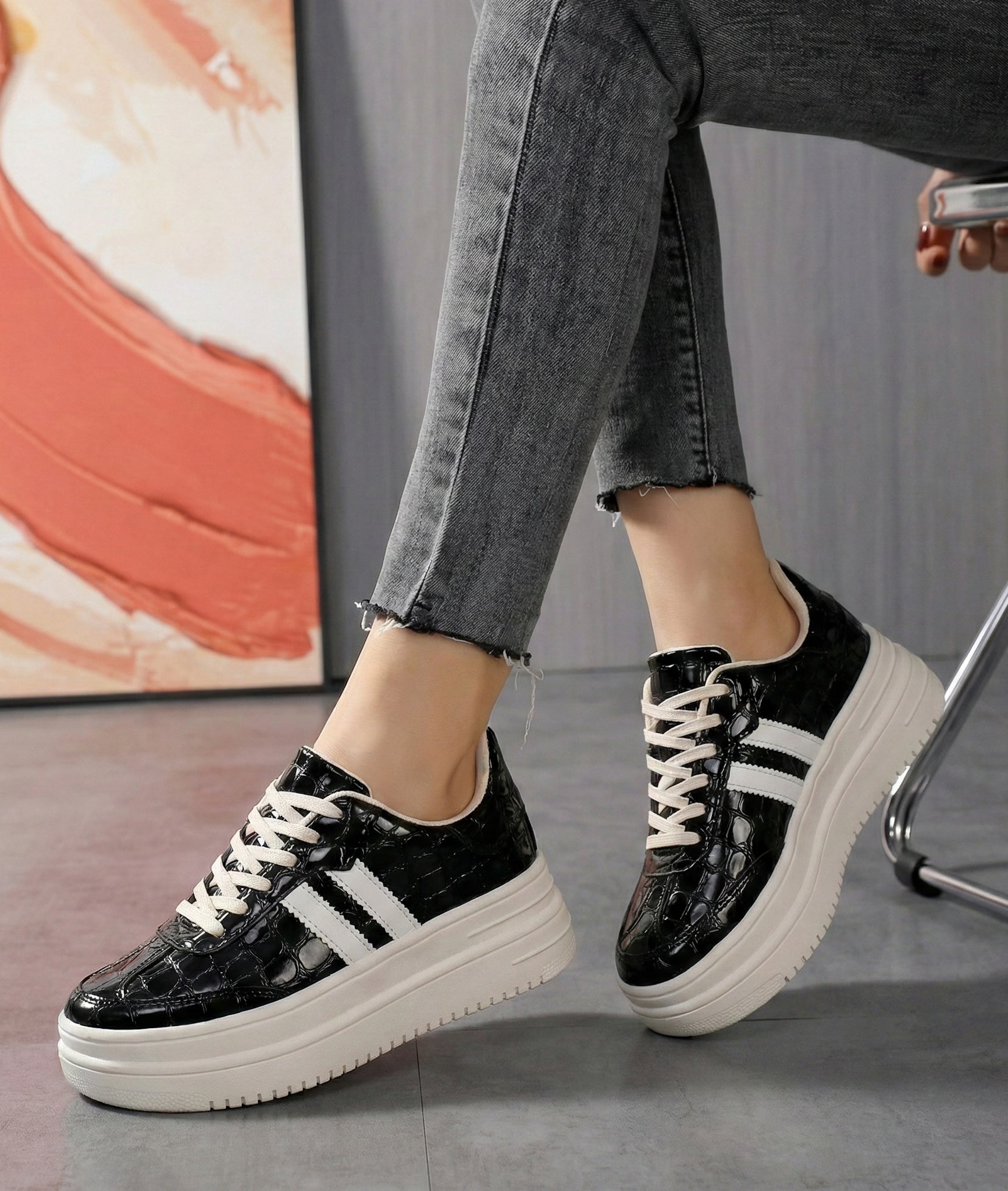 Tenis Plataforma Baja Modelo Drilo