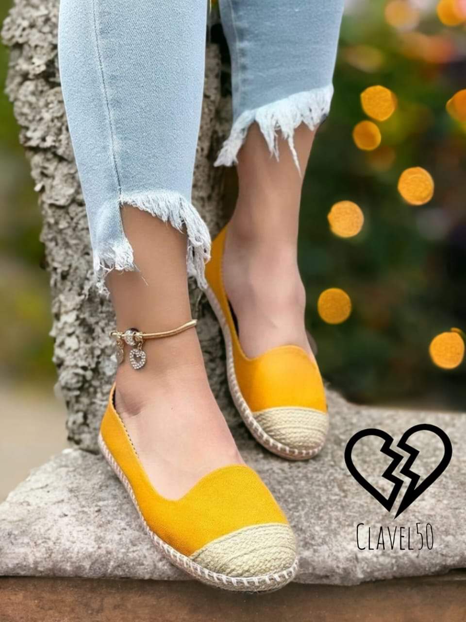 Balerinas Alpargatas Yute Natural Modelo Clavel