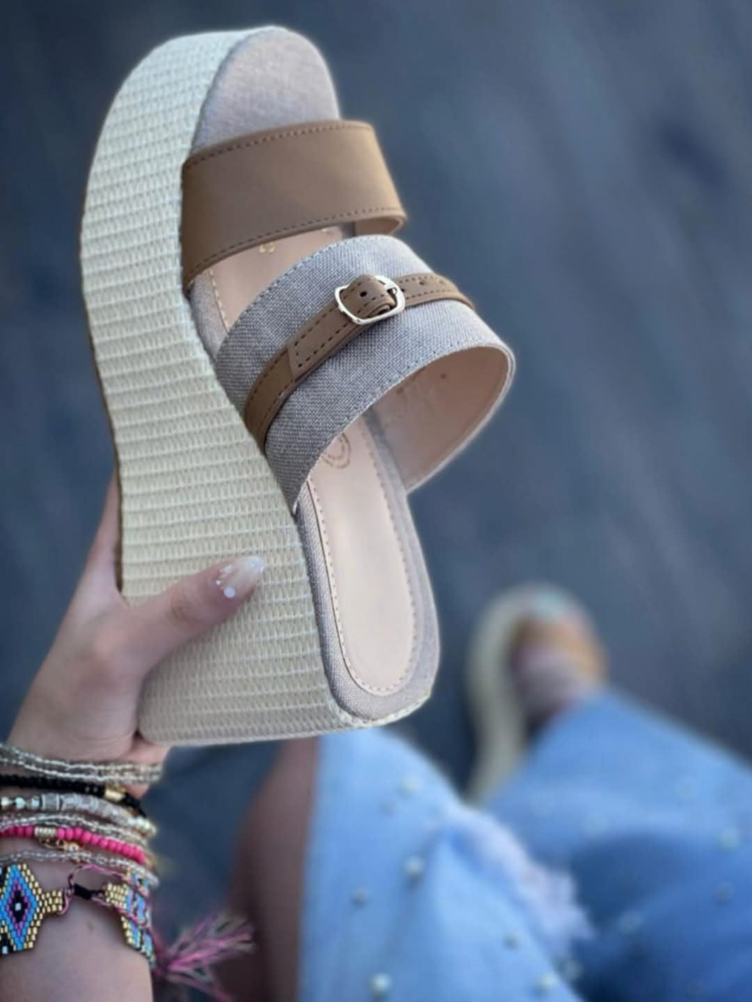 Alpargatas Plataformas de Yute Natural Modelo Karol