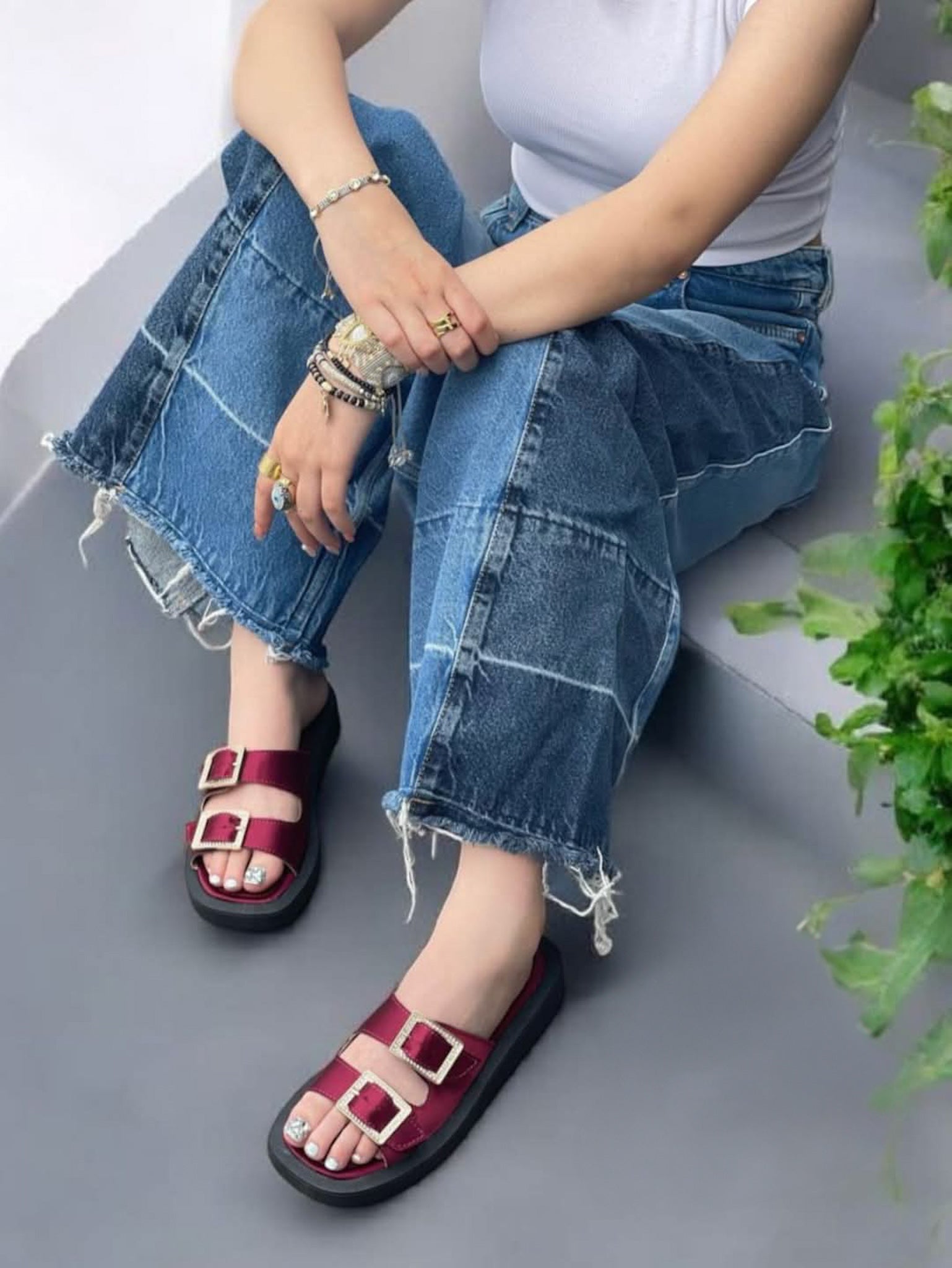 Huaraches Sandalias con Hebilla Modelo Shantung