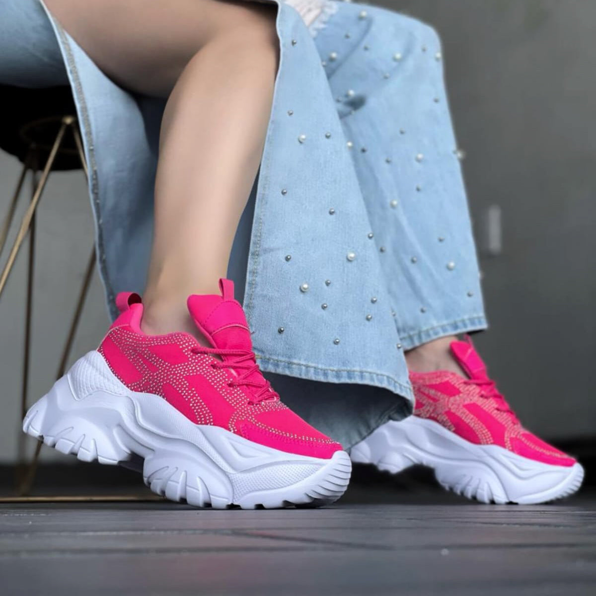 Tenis Chunky de Plataforma Modelo Mercurio