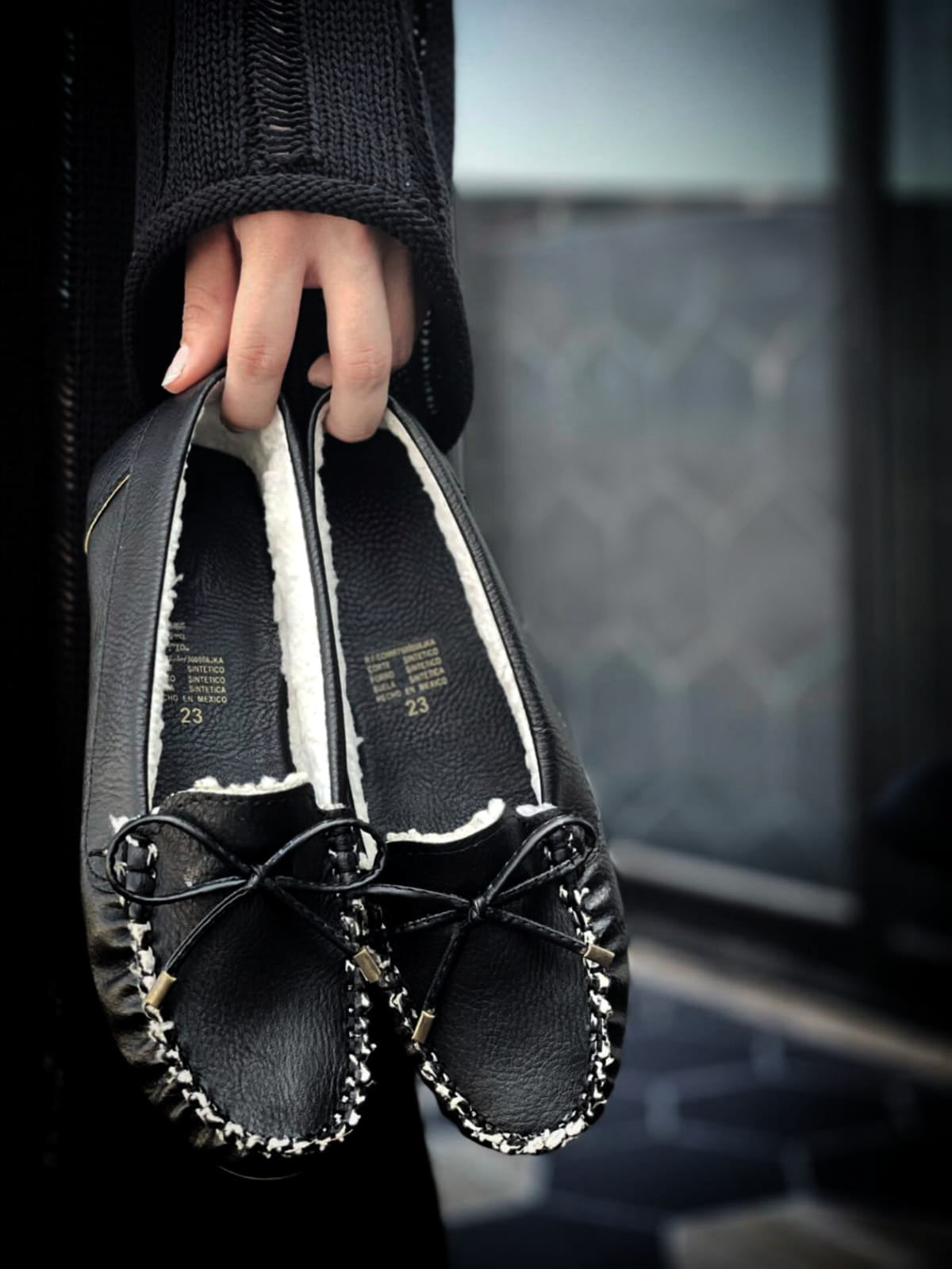 Mocasines Balerinas Afelpadas Modelo Mom