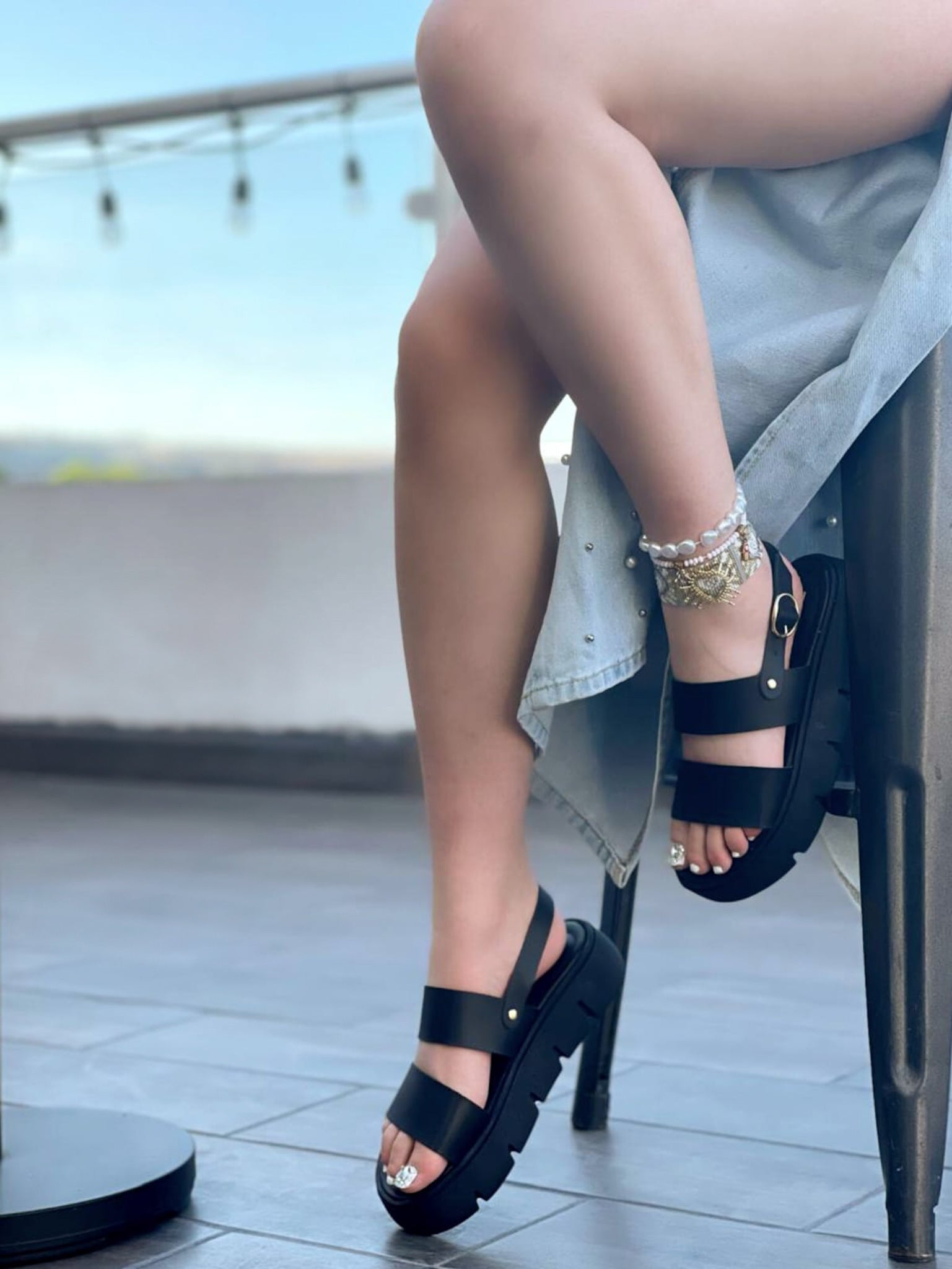 Huaraches Sandalias de Plataforma Baja Modelo Via