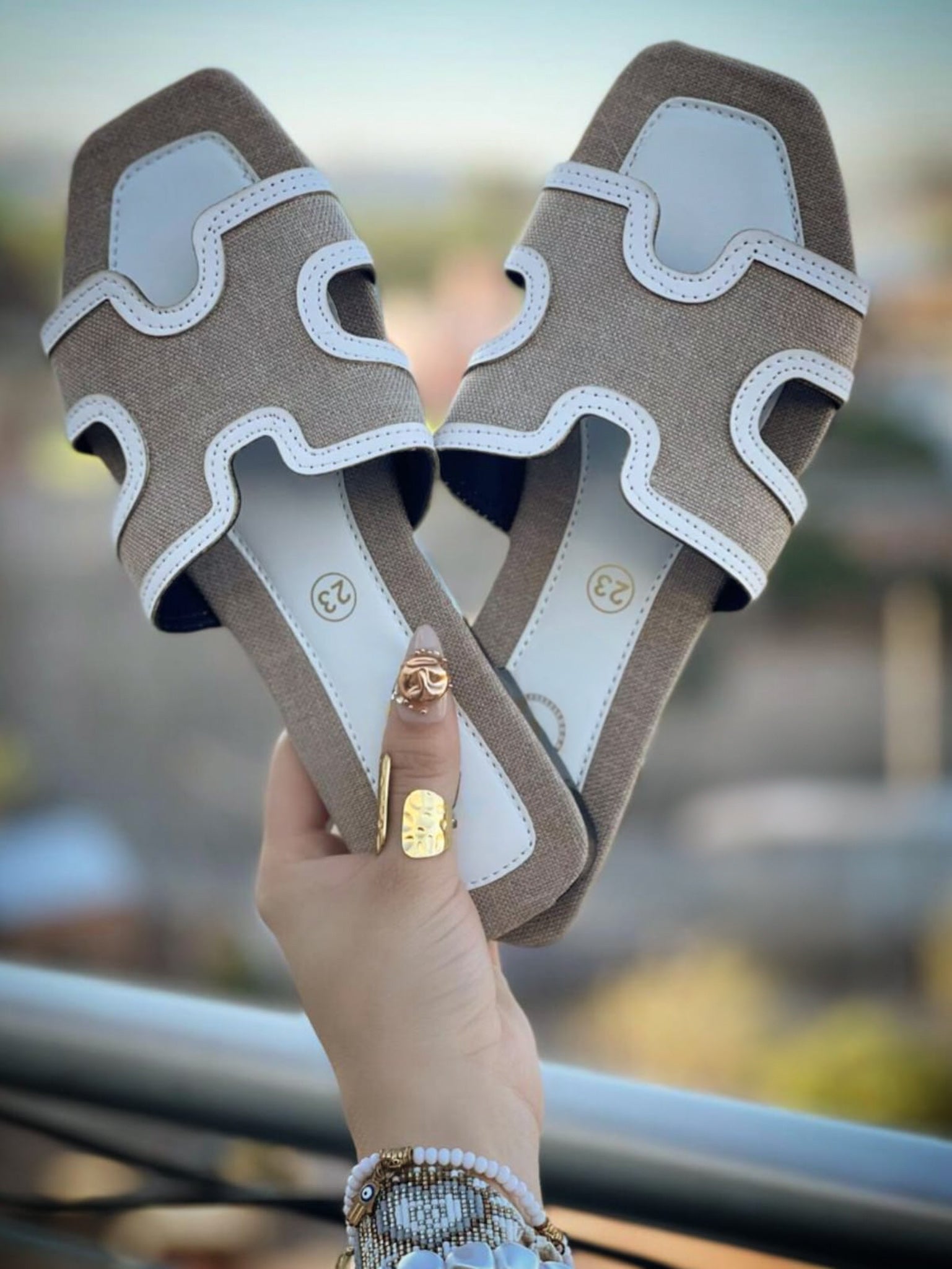 Sandalias Chanclas Acabado Artesanal Modelo Terra