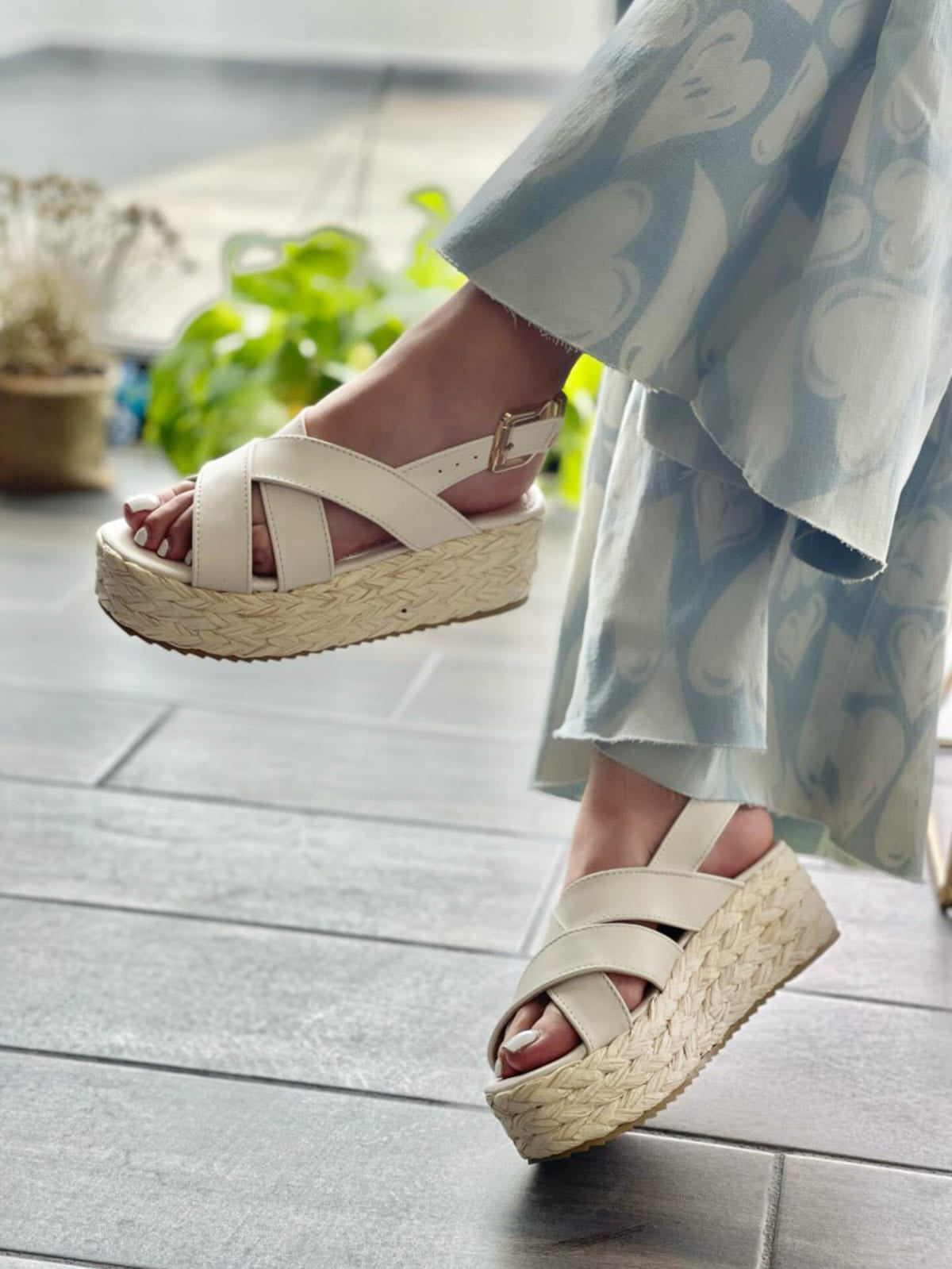 Alpargatas Plataformas Yute Modelo Eve